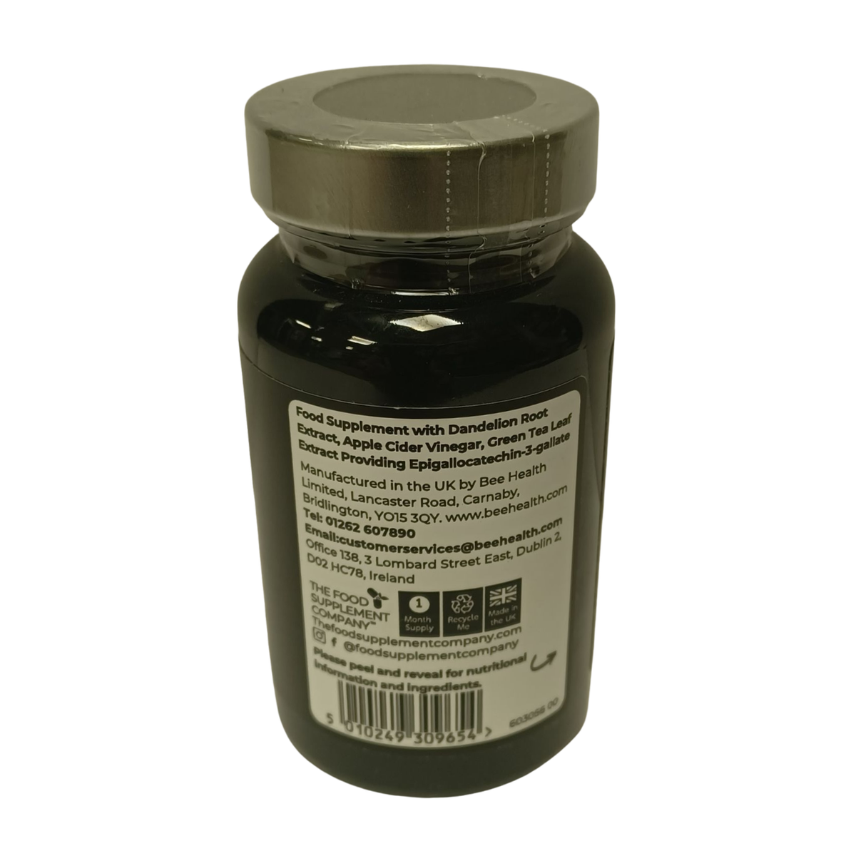 The Food Supplement Company Herbal Waterfall 30 Tablets side 1 packaging
