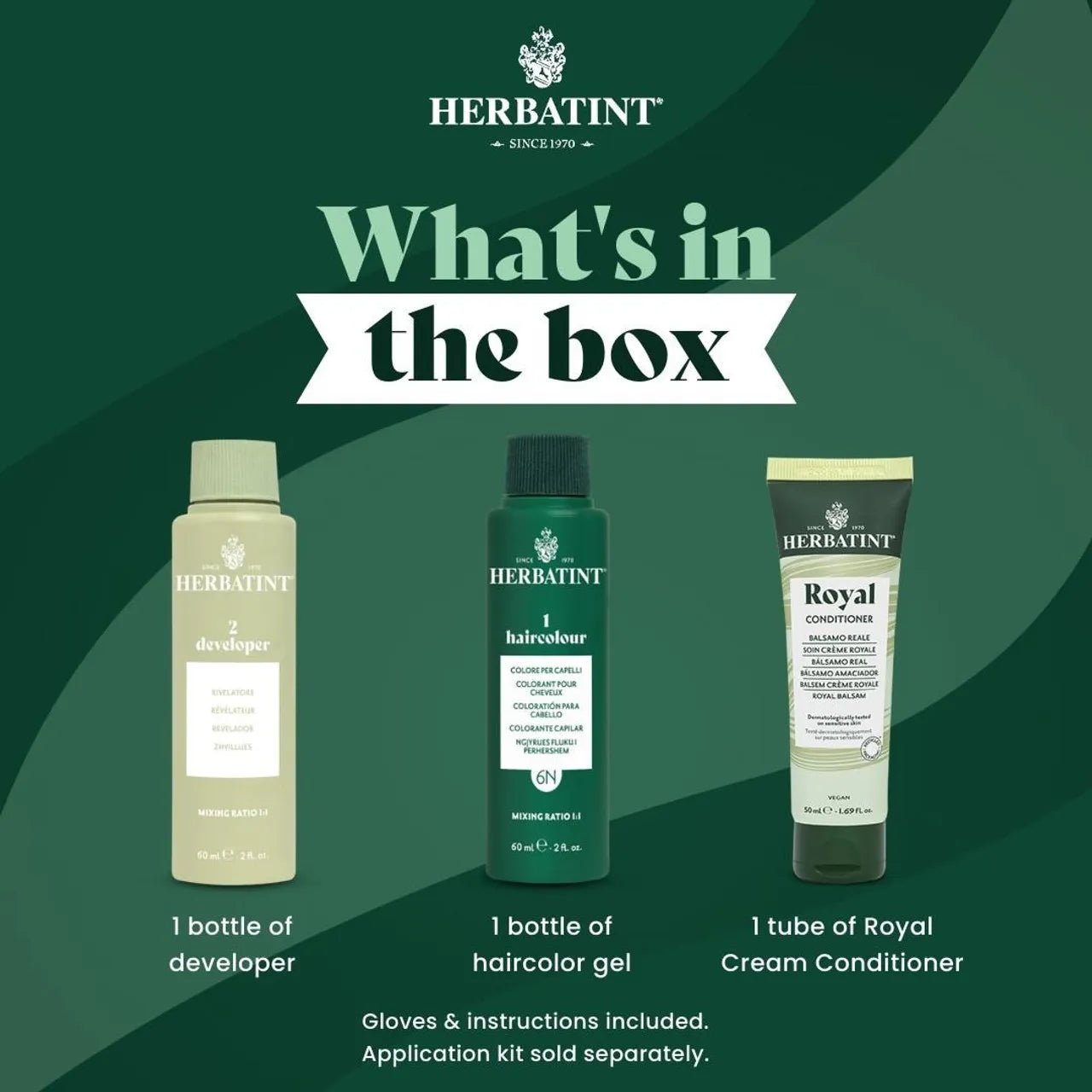 Herbatint Hair Colour Platinum Ash Blonde 10C 170ml whats in the box