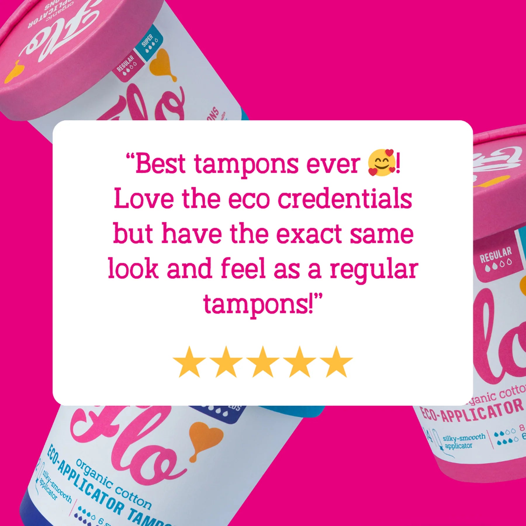 Here We Flo Combo Pack Tampons Non-Applicator review