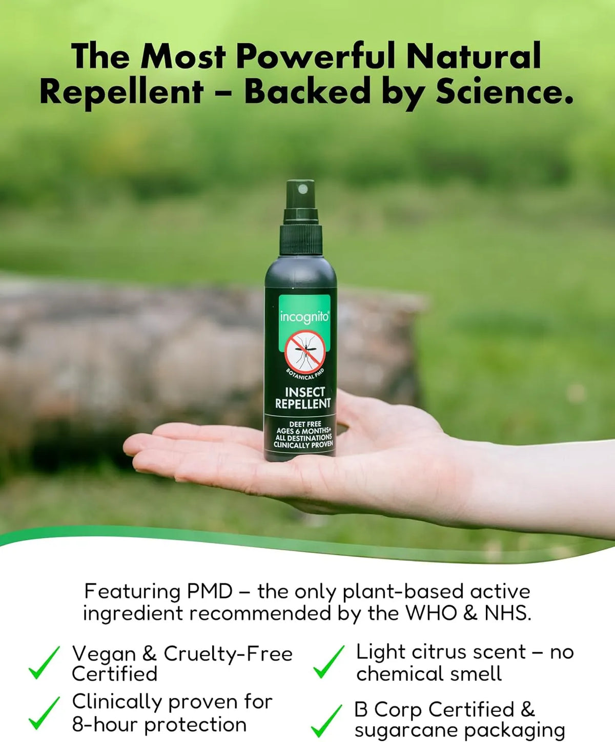 Incognito Natural Insect Repellent Anti-Mosquito 100ml EXP 28.02.2026 details