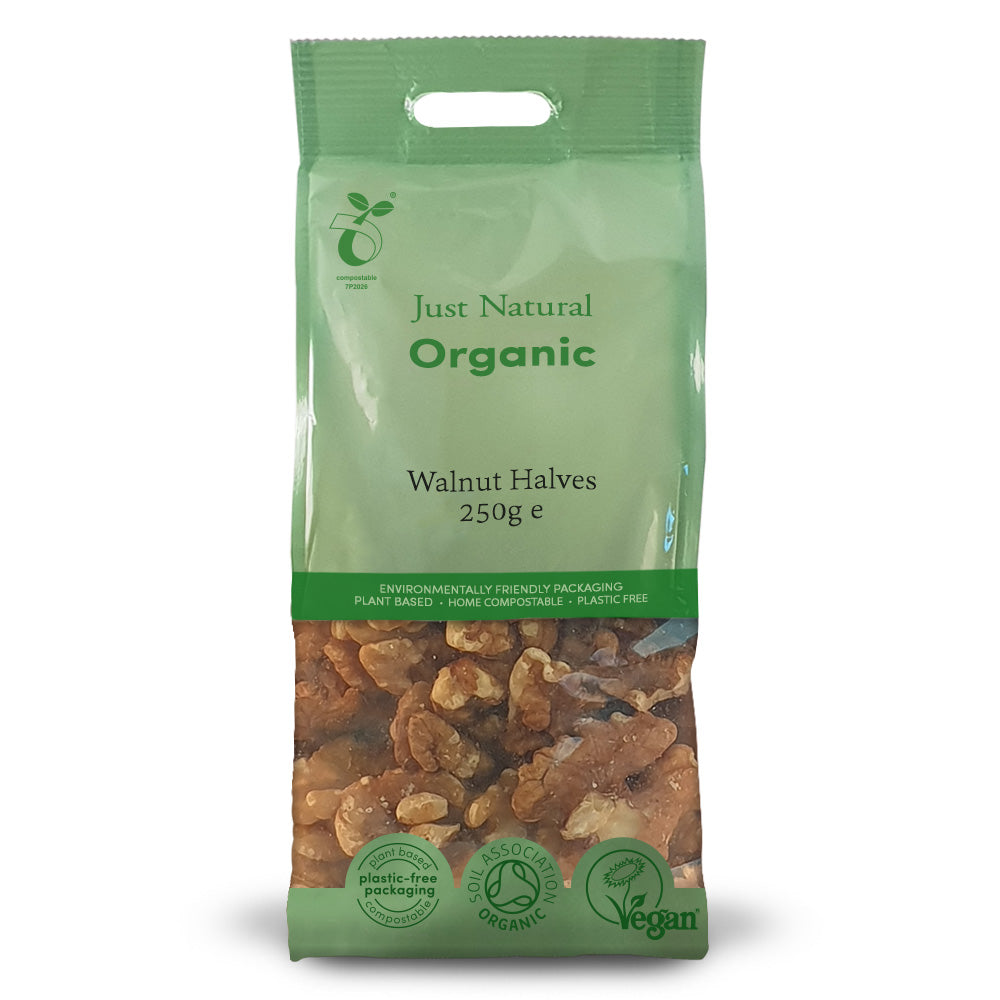 Just Natural Organic Walnut Halves — certified organic, plastic-free