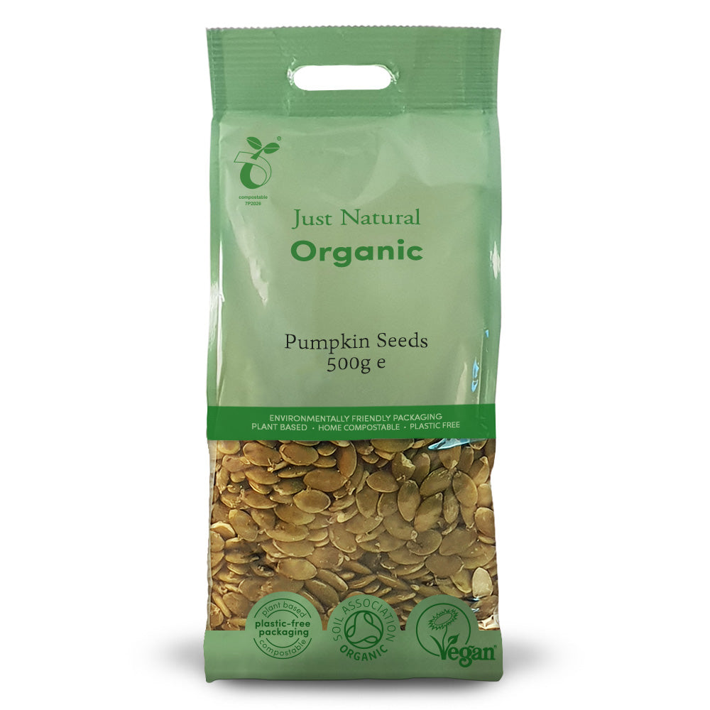 Just Natural Organic Pumpkin Seeds — certified organic, plastic-free