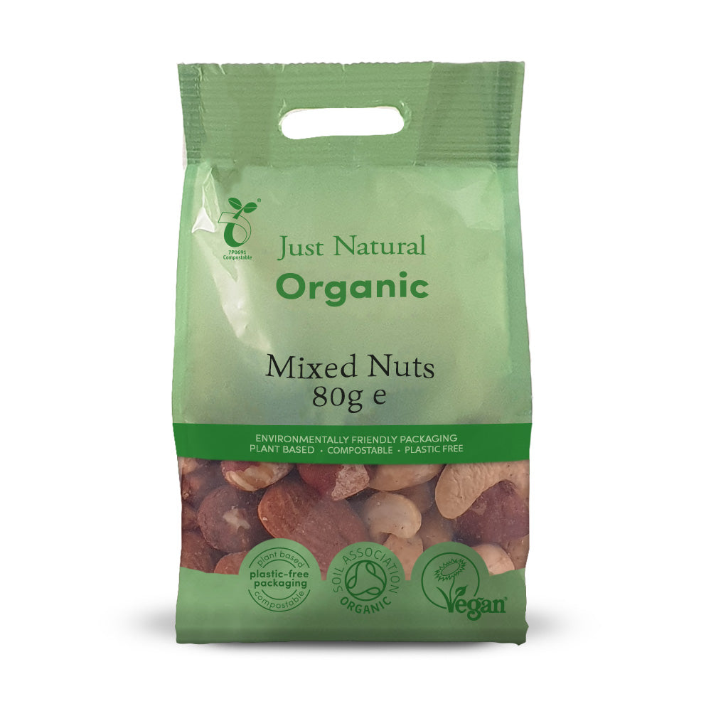 Just Natural Organic Mixed Nuts — certified organic, plastic-free
