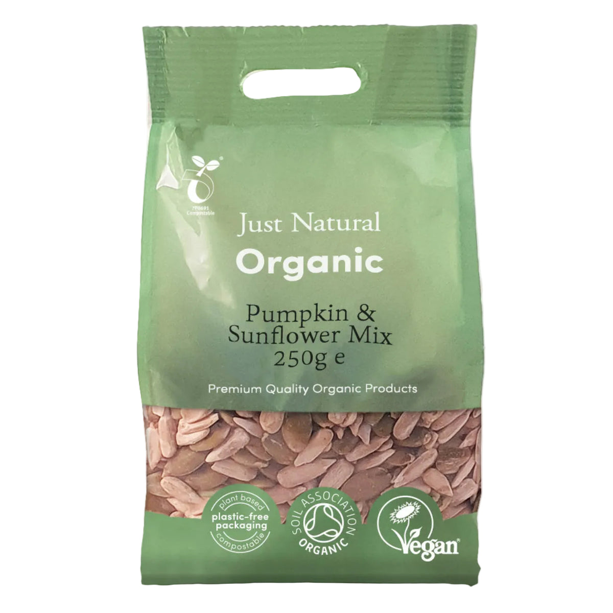 Organic Pumpkin & Sunflower Mix 250g front packaging