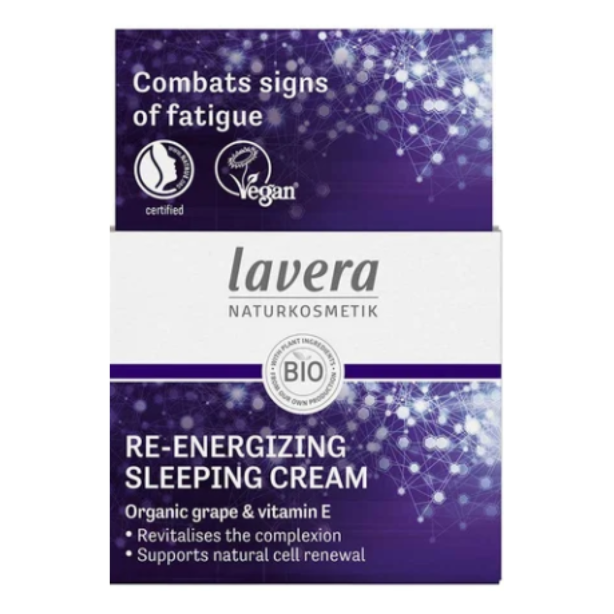 Lavera - Cream - Re-energising Sleeping - 50ml packaging
