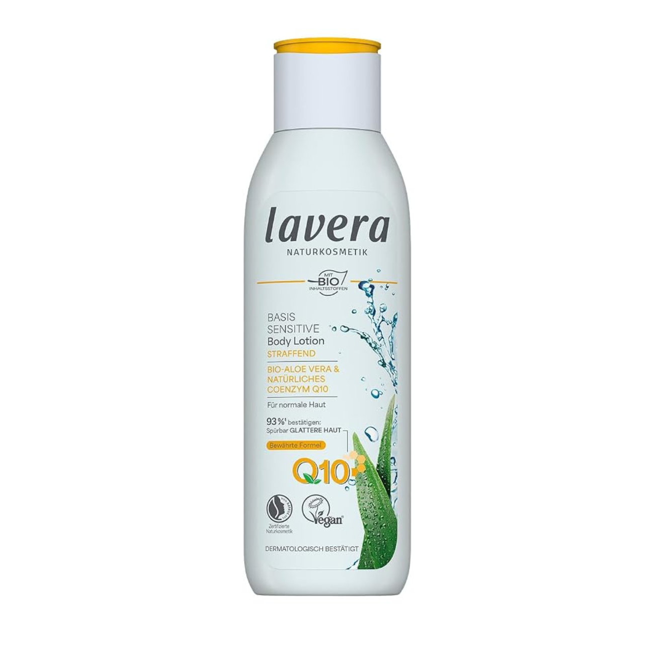 Lavera Basis Sensitive Firming Body Lotion 250ml front packaging
