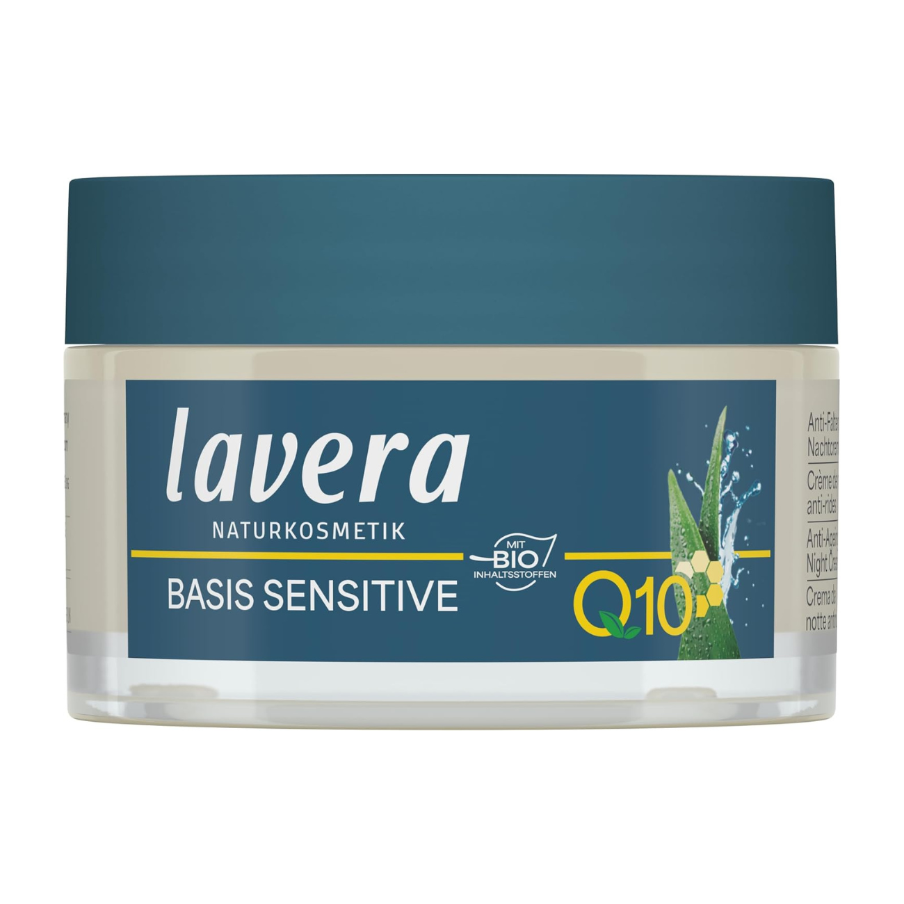 Lavera Organic Basic Sensitiv Q10 Anti-Ageing Night Cream 50ml front image