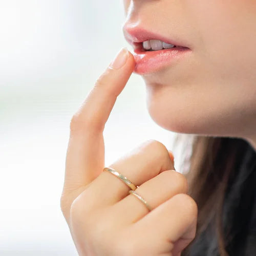 Benecos Vegan Classic Lip Balm 4.7g applying the balm