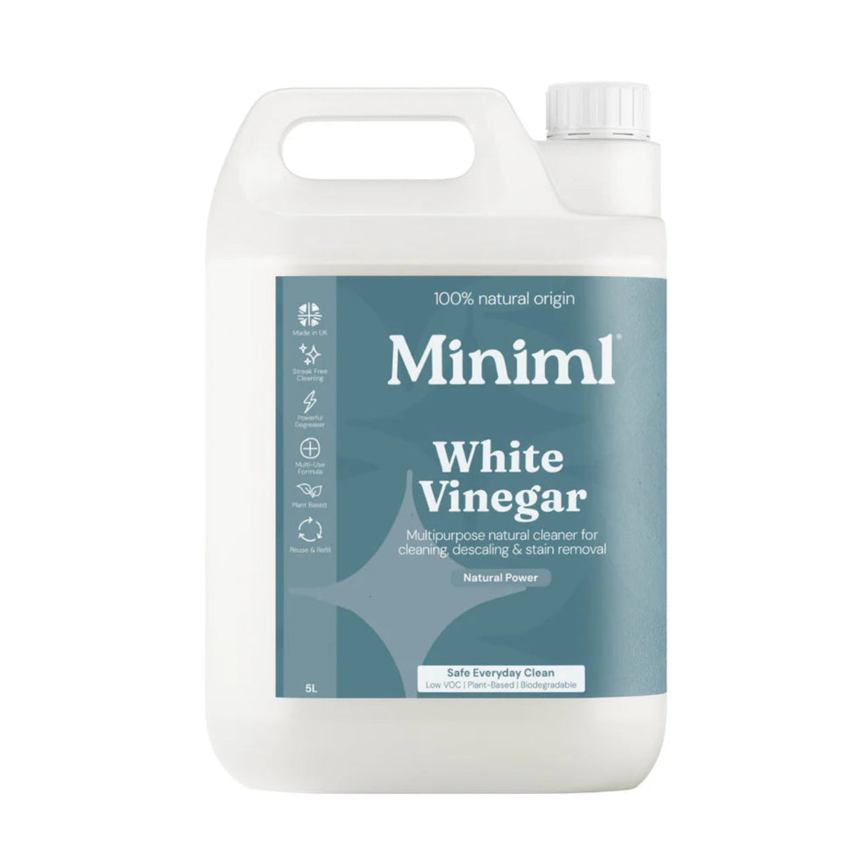 Miniml White Vinegar Refill 5L front packaging