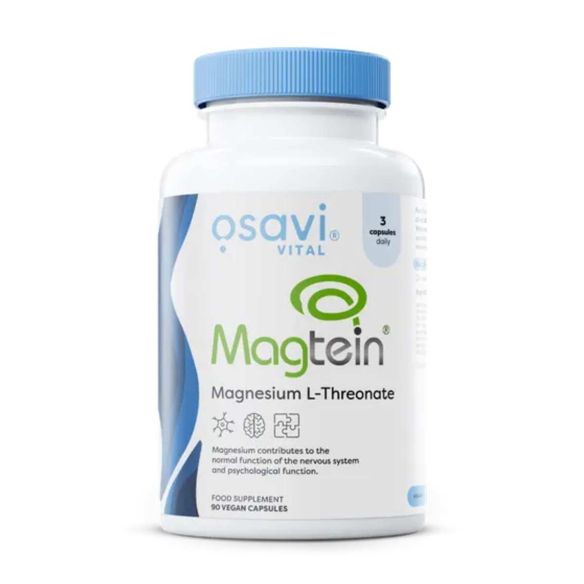 Osavi Magtein Magnesium L-Threonate 90 Capsules — MIT-developed brain magnesium