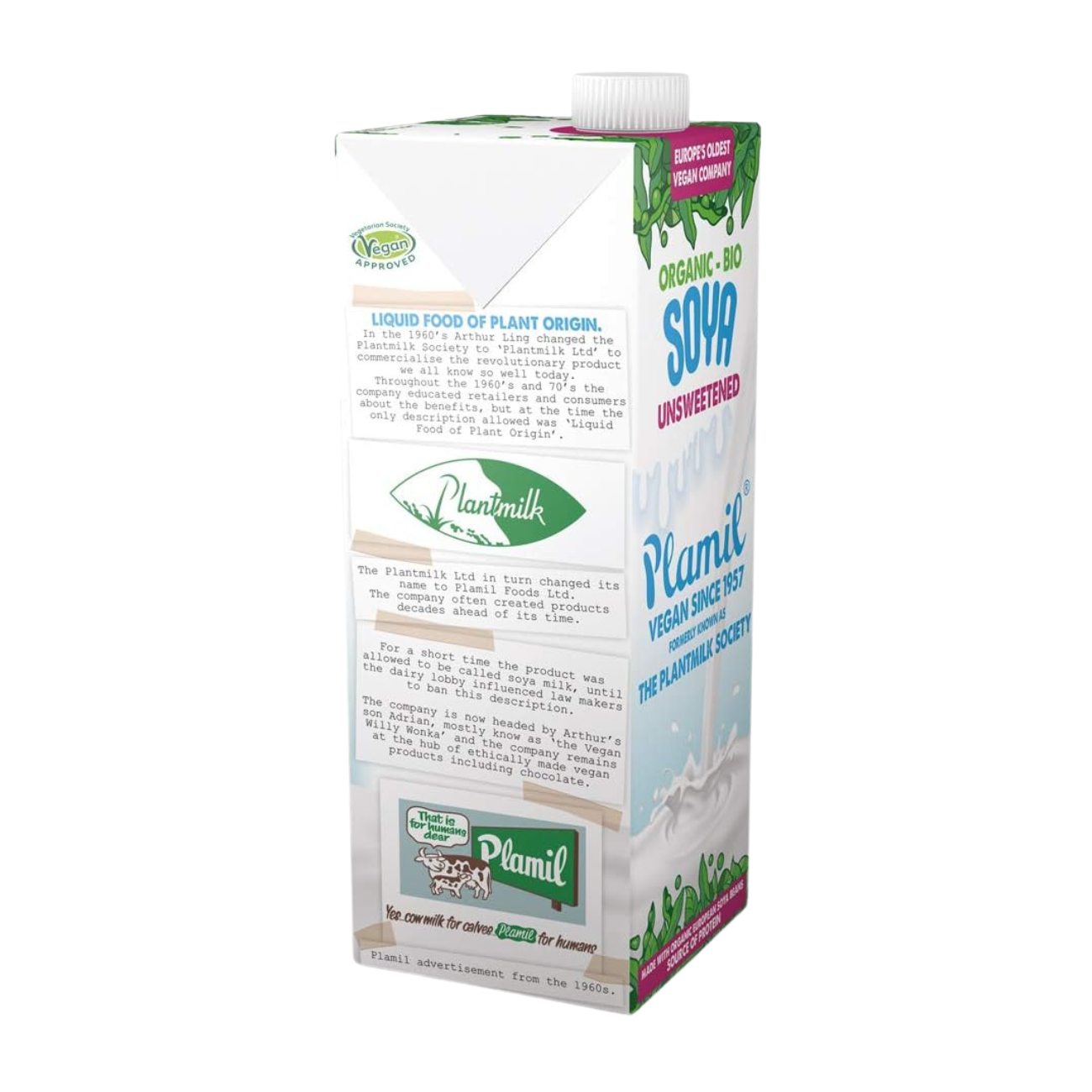 Organic Unsweetened Soya Milk 1L