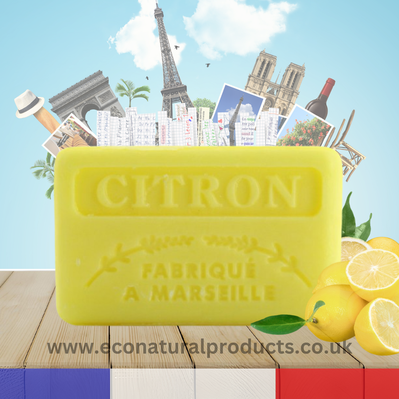 French Marseille Soap Citron (Lemon) 125g