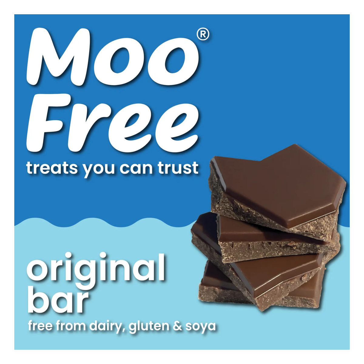 Moo Free Organic Original Milk Choc Vegan Premium Bar 80g bar