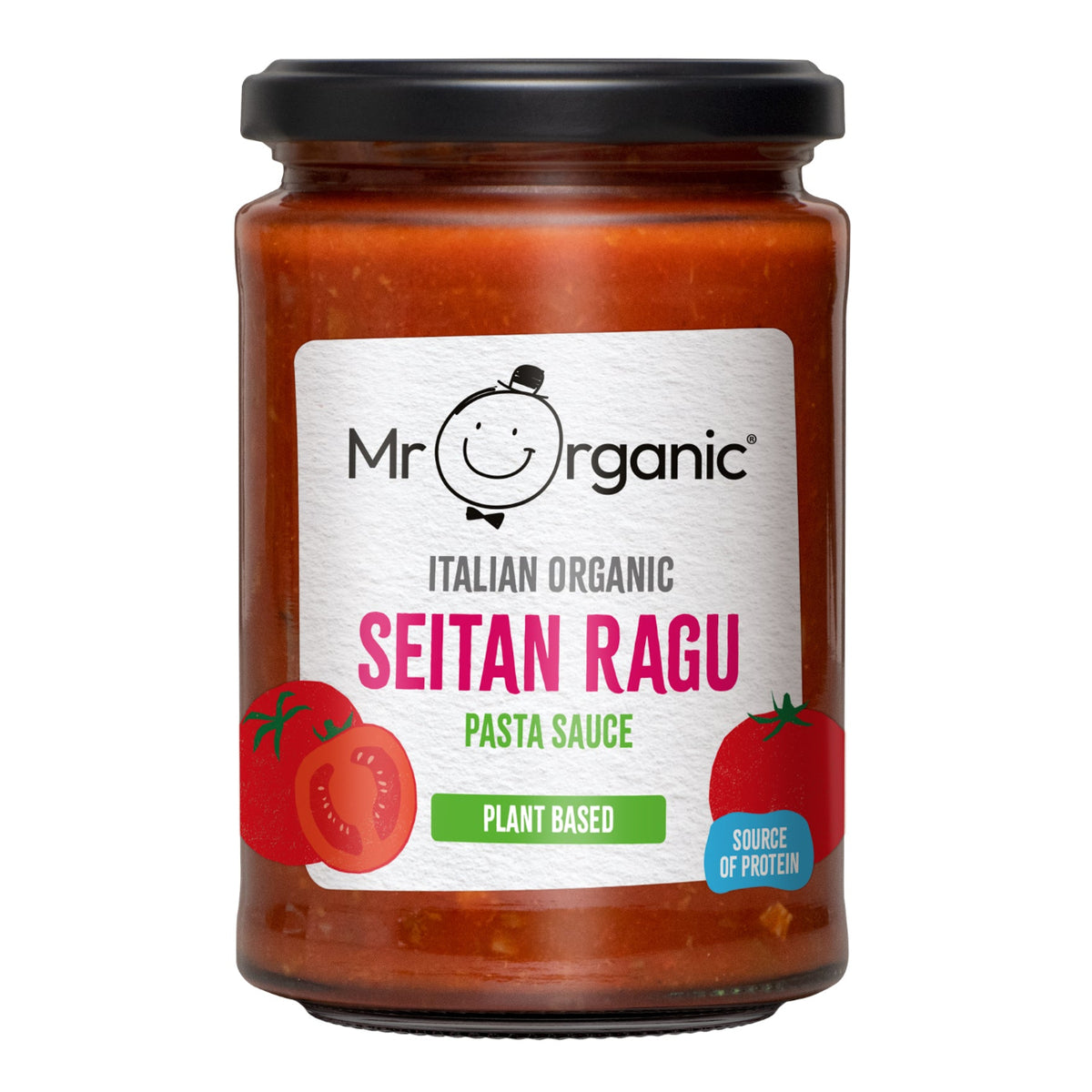 Mr Organic Organic Vegetarian Seitan Ragu 350g front packaging