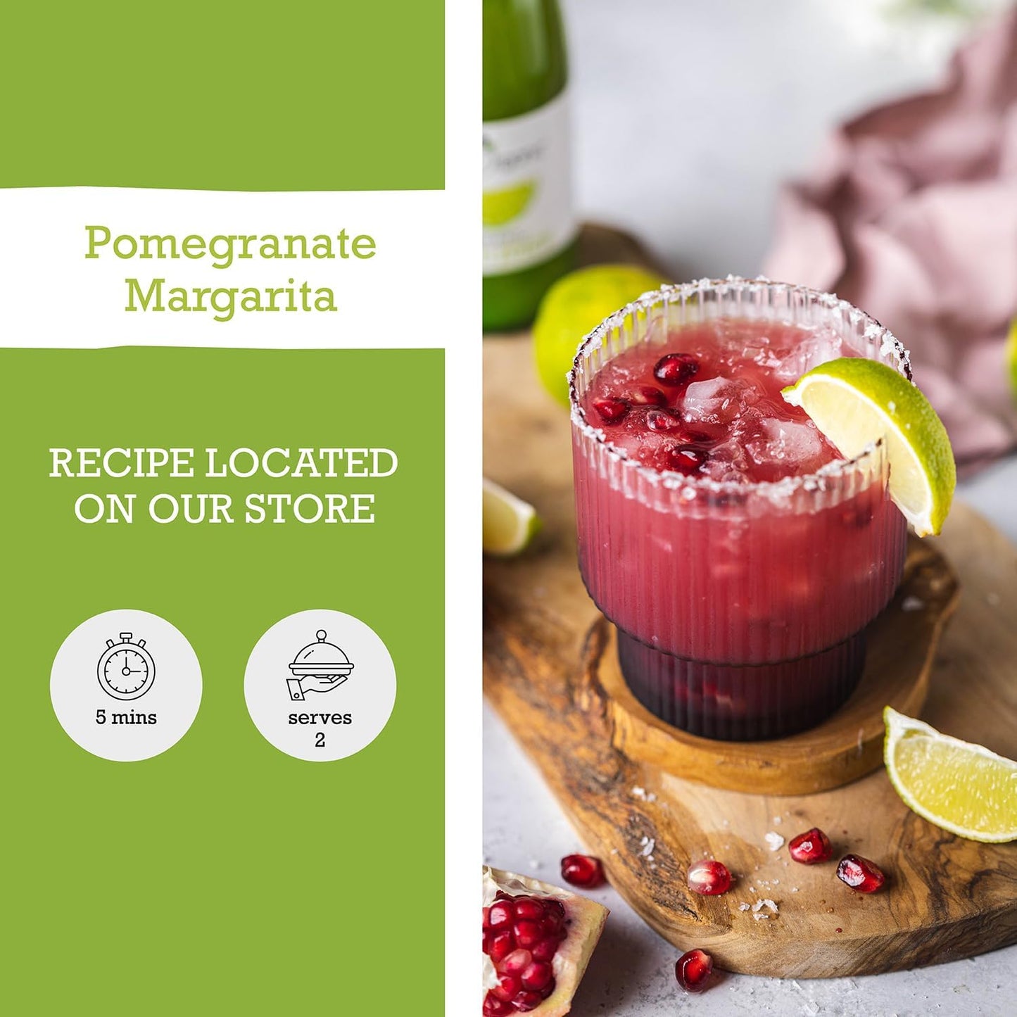 Mr organic Sicilian Lemon Juice 250ml pomegranate margarita