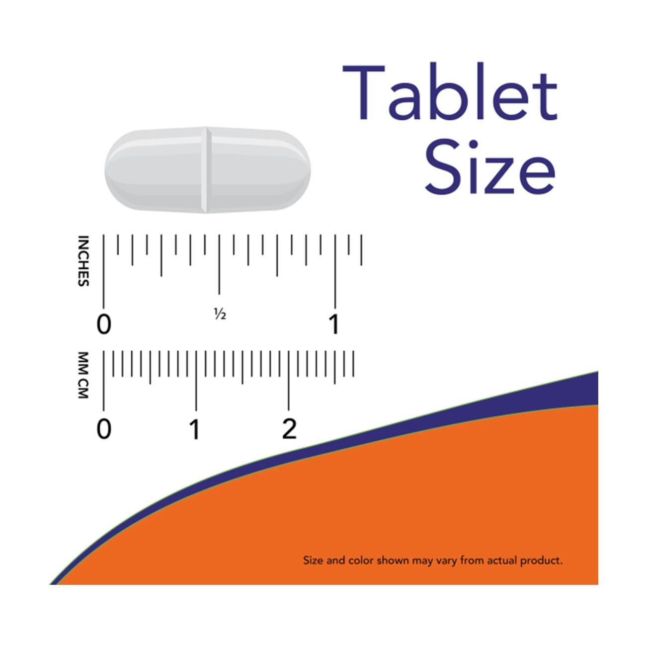 NOW Foods Magnesium Malate 1000mg 180 Tablets – Tablet Size