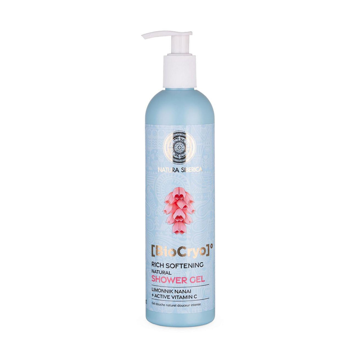 Natura Siberica BioCryo Rich Softening Shower Gel 400ml front packaging