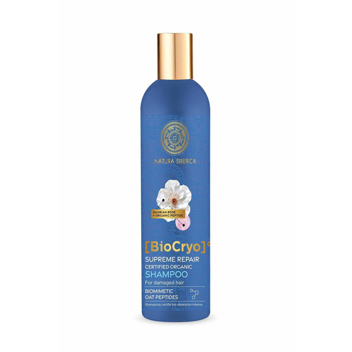 Natura Siberica Organic BioCryo Supreme Repair Damaged Hair Shampoo 400ml front packaging