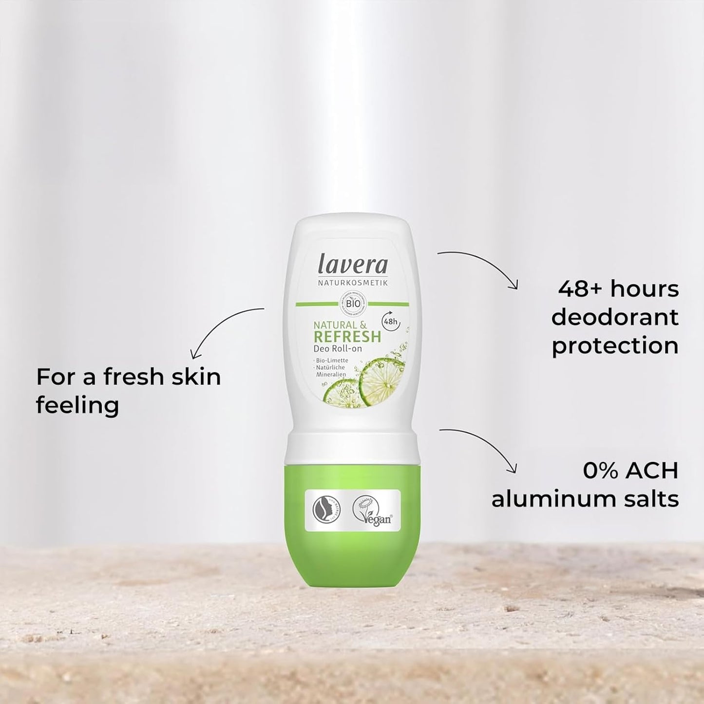 Natural & Refresh Deo Roll On 50ml with benefits
