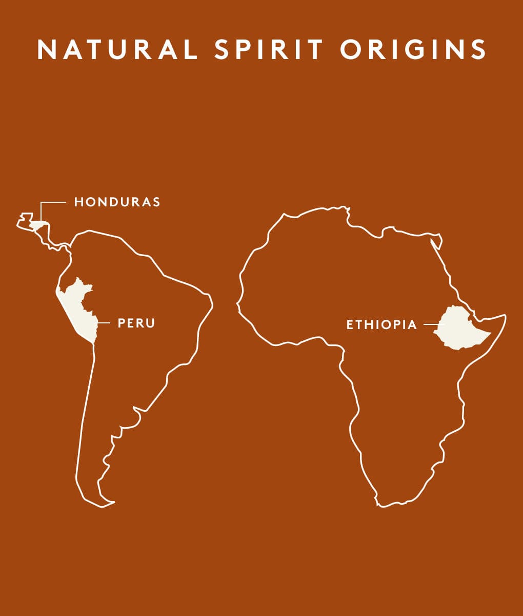 Natural Spirit — origins Honduras, Peru, Ethiopia