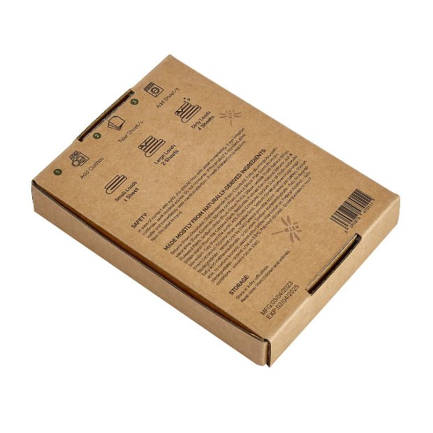 Naturally Scented Laundry Detergent Sheet Pack of 64 box