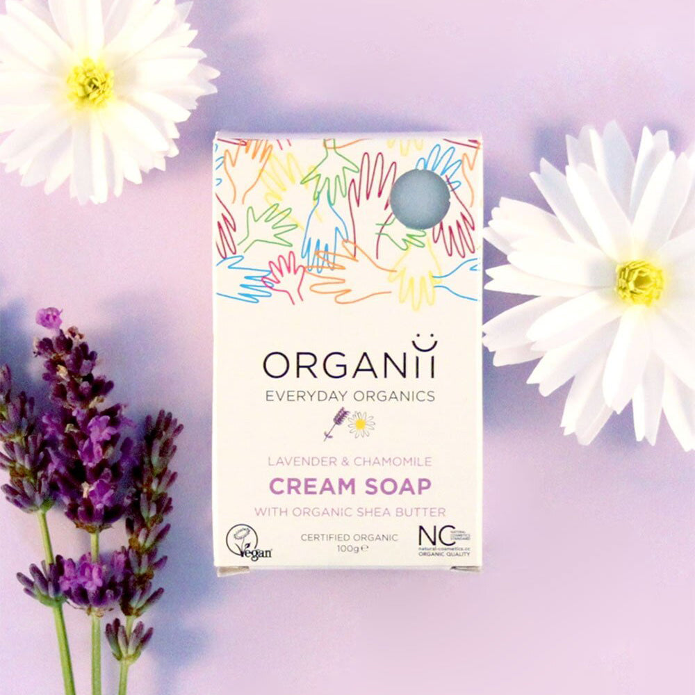 Organii Organic Lavender & Chamomile Cream Soap 100g