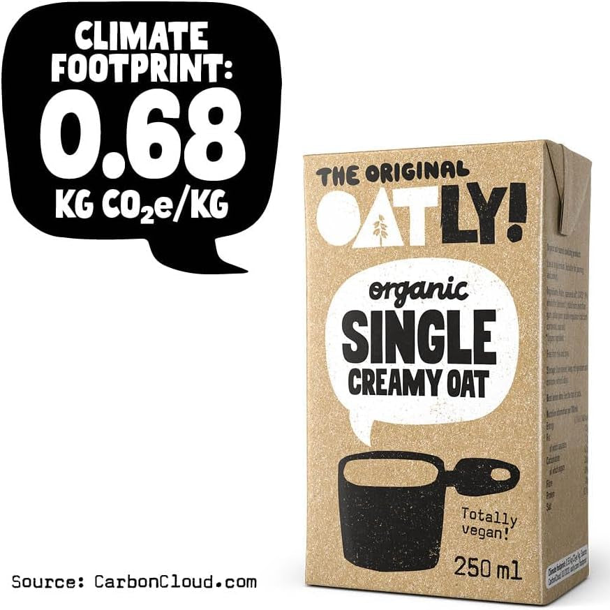 Oatly Organic Oat Cream Alternative 250ml climate footprint