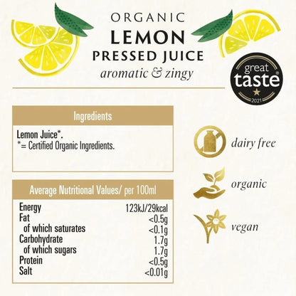Organic Lemon Juice 250ml
