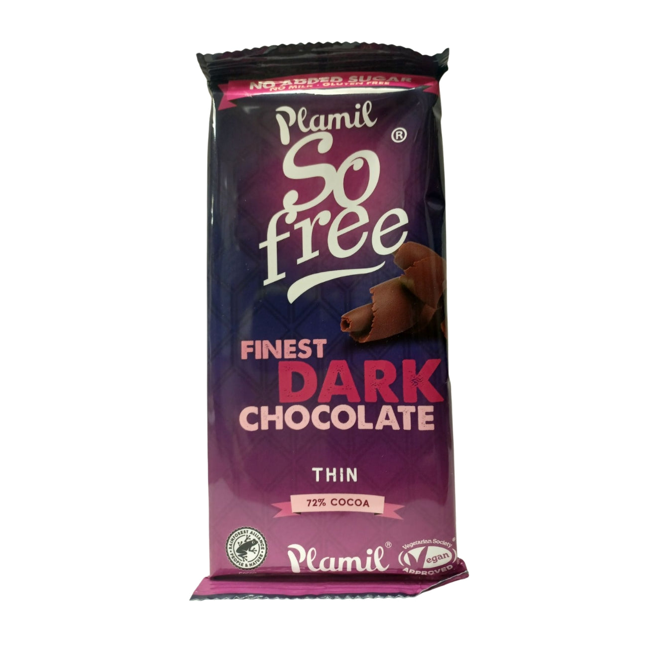 Organic Finest Dark So Free No Added Sugar Thin Chocolate Bar 80g