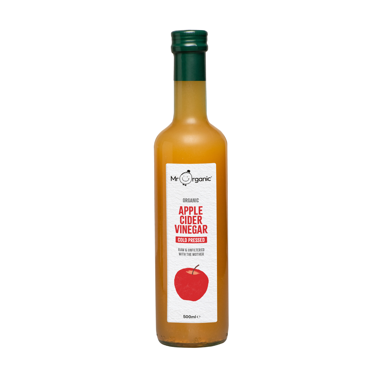 Mr Organic Organic Apple Cider Vinegar 500ml front packaging