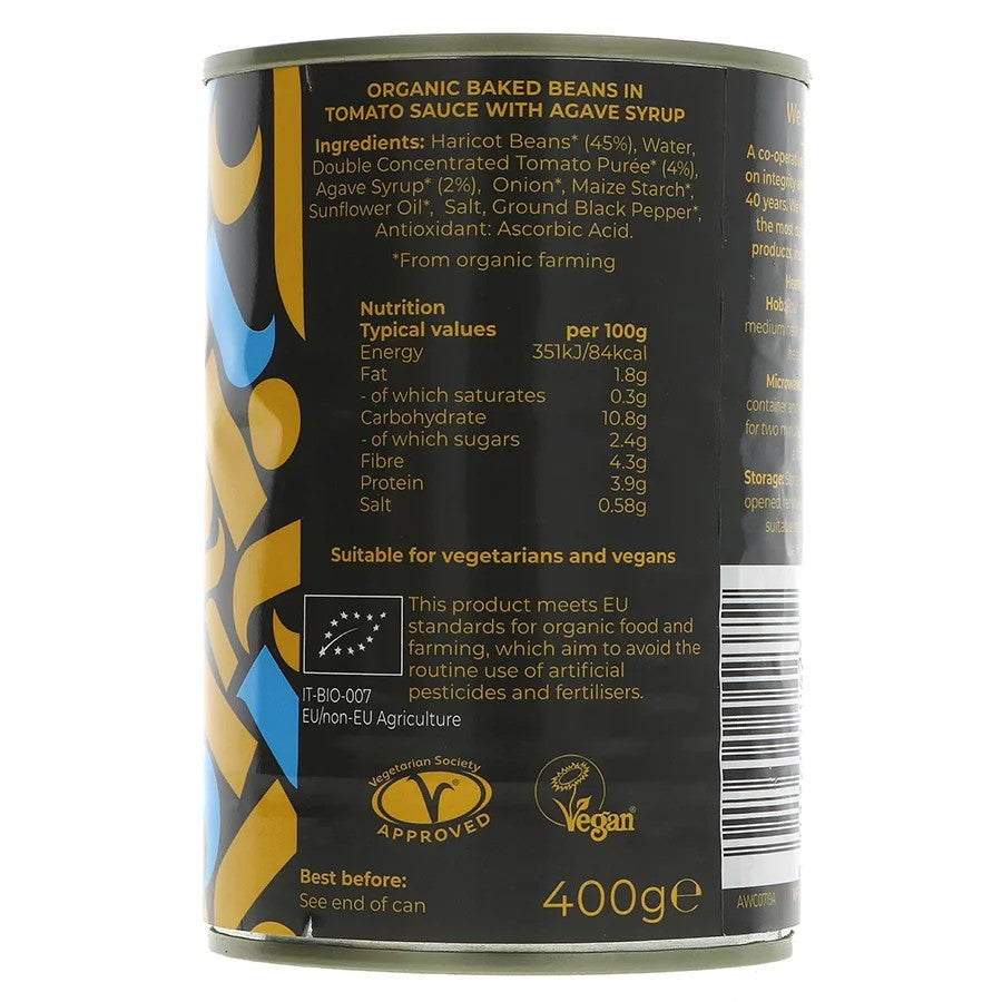 Organic Baked Beans Low Sugar 400g