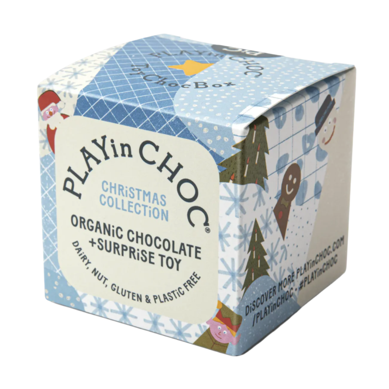 Organic Chocolate Christmas Gift Box for Kids 50g 