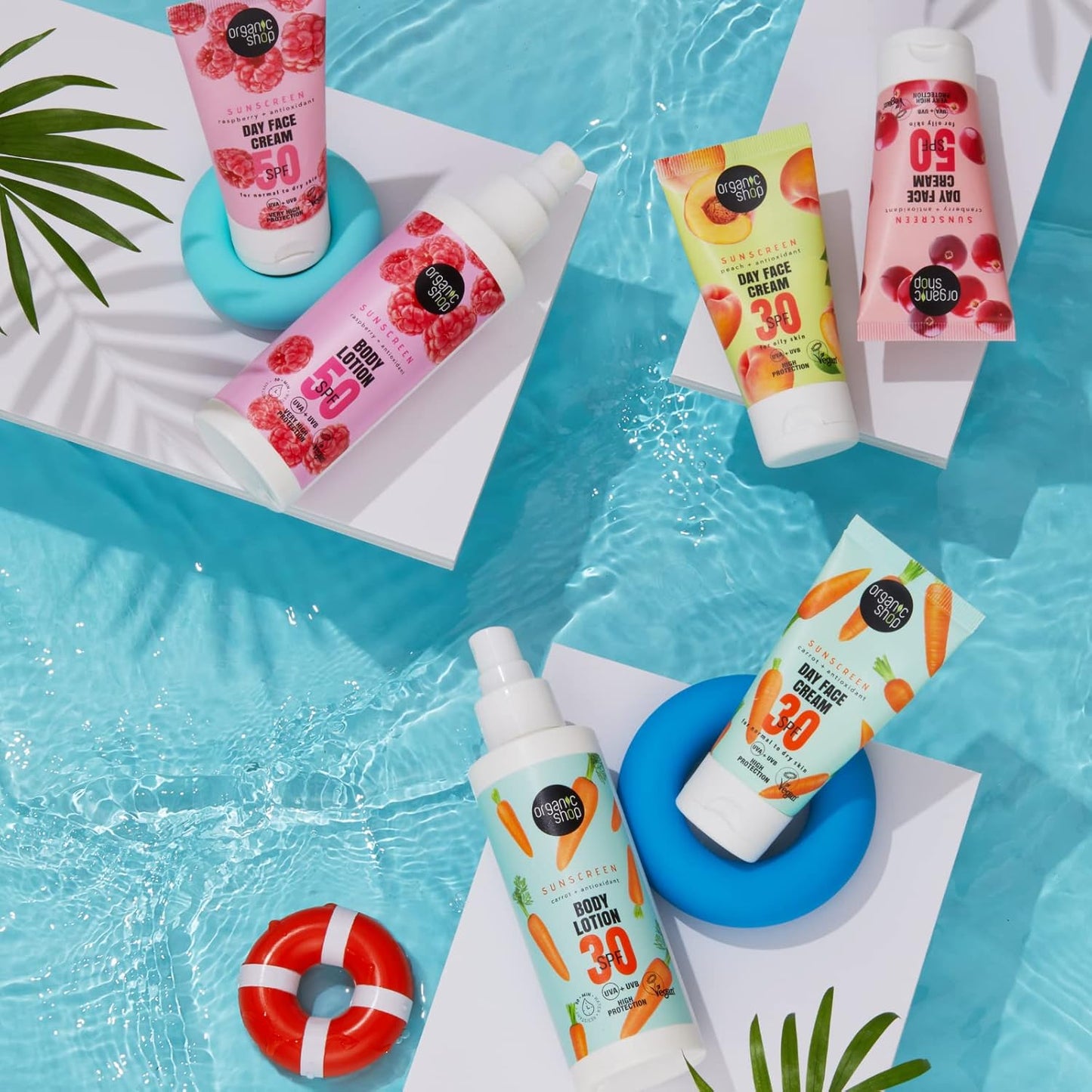 Organic Shop 50 SPF Sunscreen Body Lotion 150ml lifestyle image 3