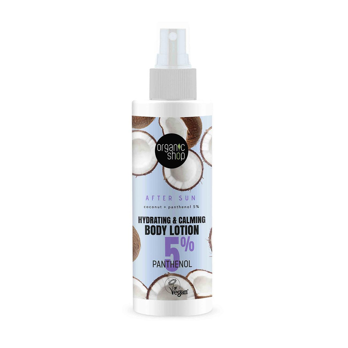 Organic Shop Hydrating & Calming After Sun Body Lotion 150ml front packaging