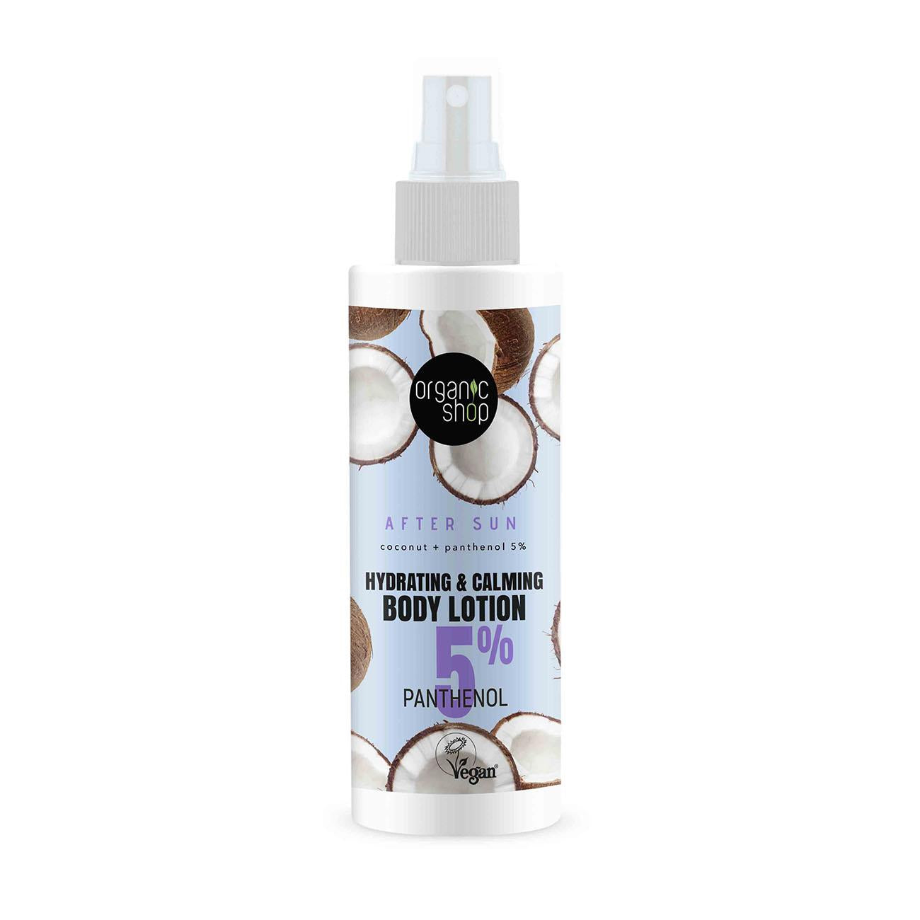Organic Shop Hydrating & Calming After Sun Body Lotion 150ml front packaging