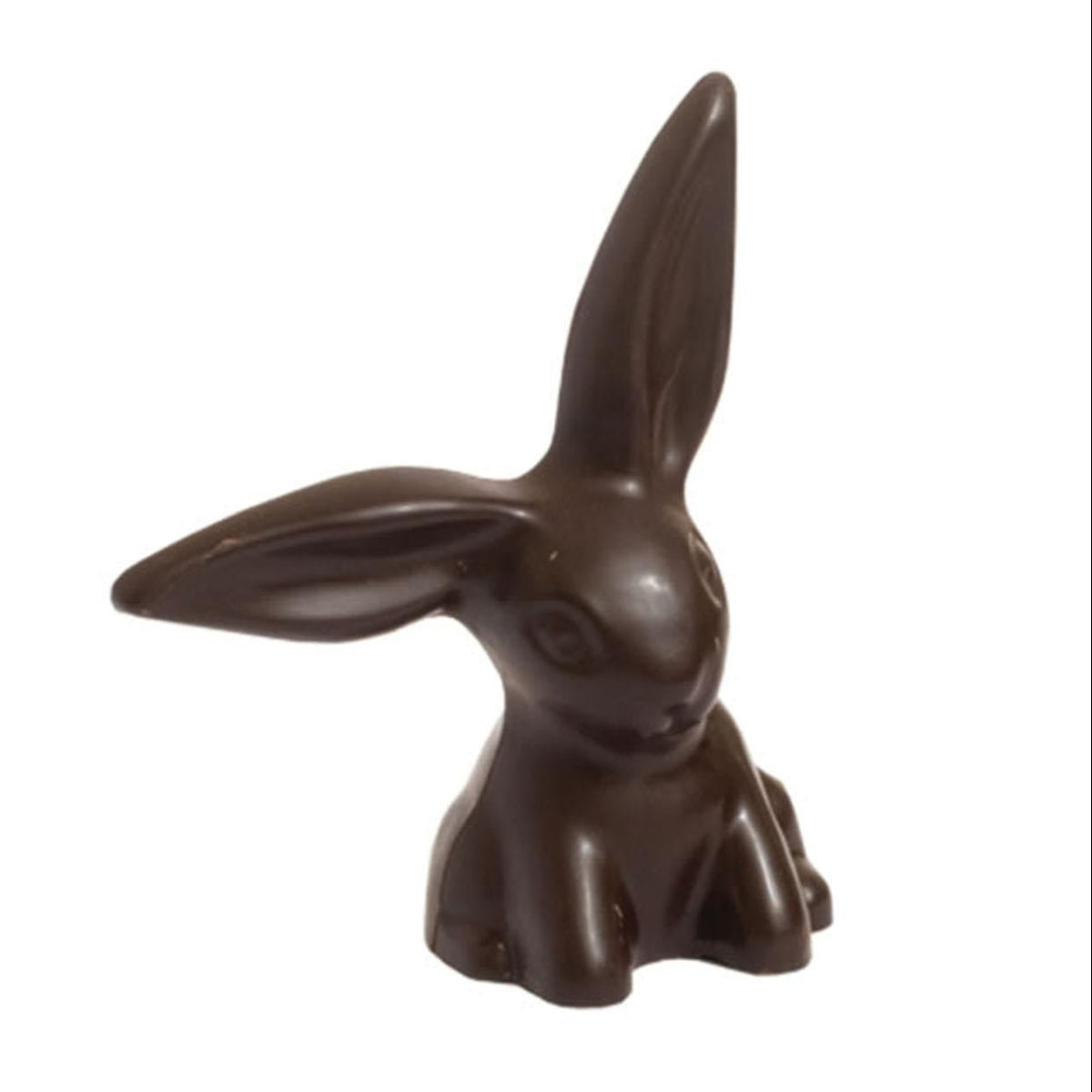 Organic Solid Dark Chocolate Rabbit Easter 200g front packaging