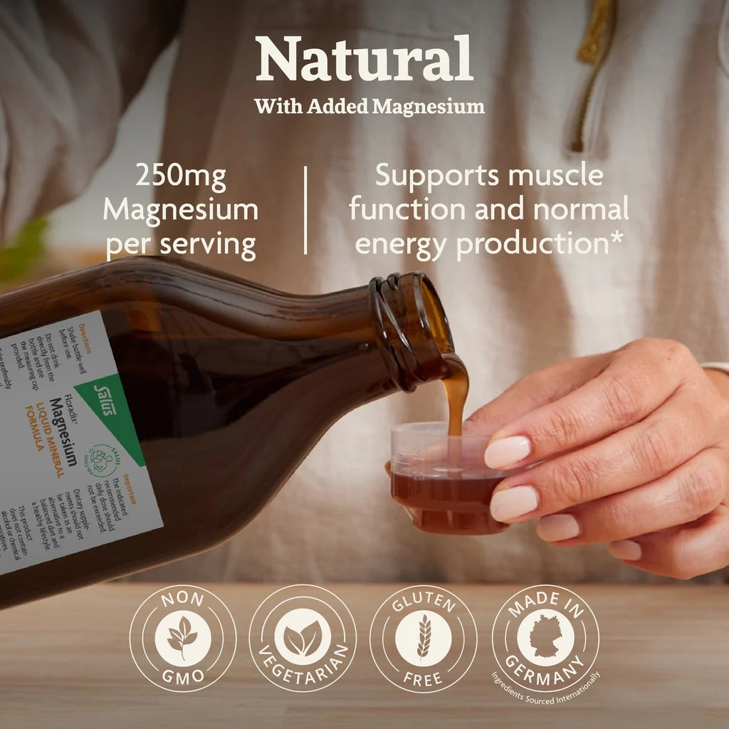 Floradix Magnesium Liquid Mineral Supplement 250ml natural with added magnesium