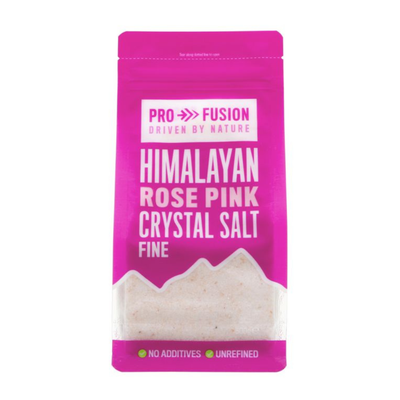 Profusion Organic Himalayan Rose Pink Salt Fine 500g front packaging