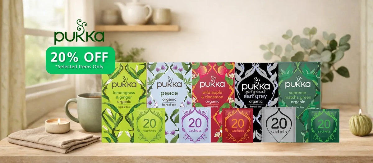 Shop Pukka Herbs 20% off at Eco Natural Products