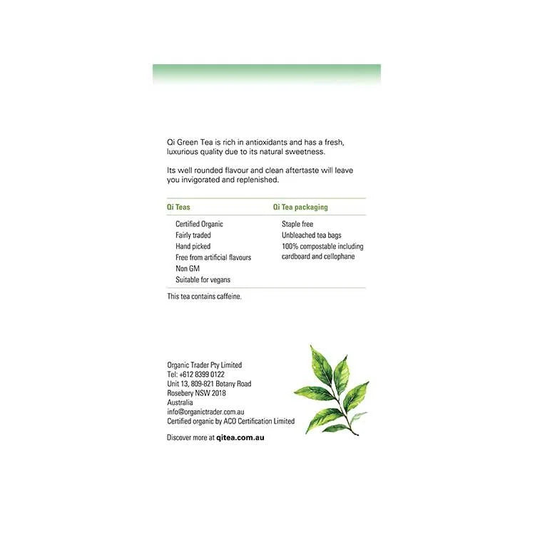 Organic Fairtrade Green Tea 25 Bags