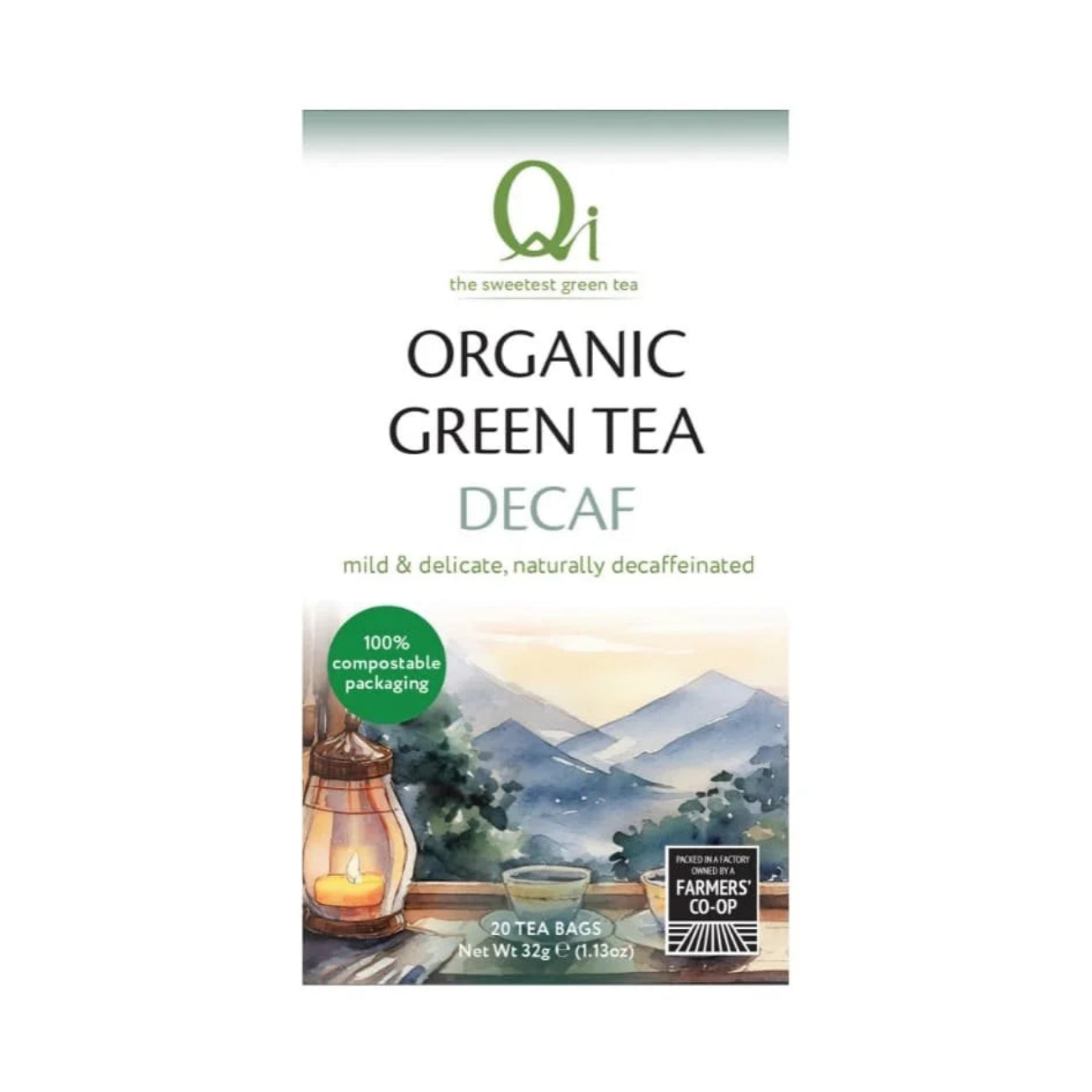 Organic Decaffeinated Green Tea 20 Bags