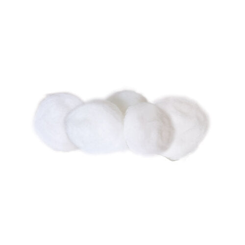 Cotton Balls 100 count 100% Cotton Peggable & Resealable Poly Bag, Case of  24