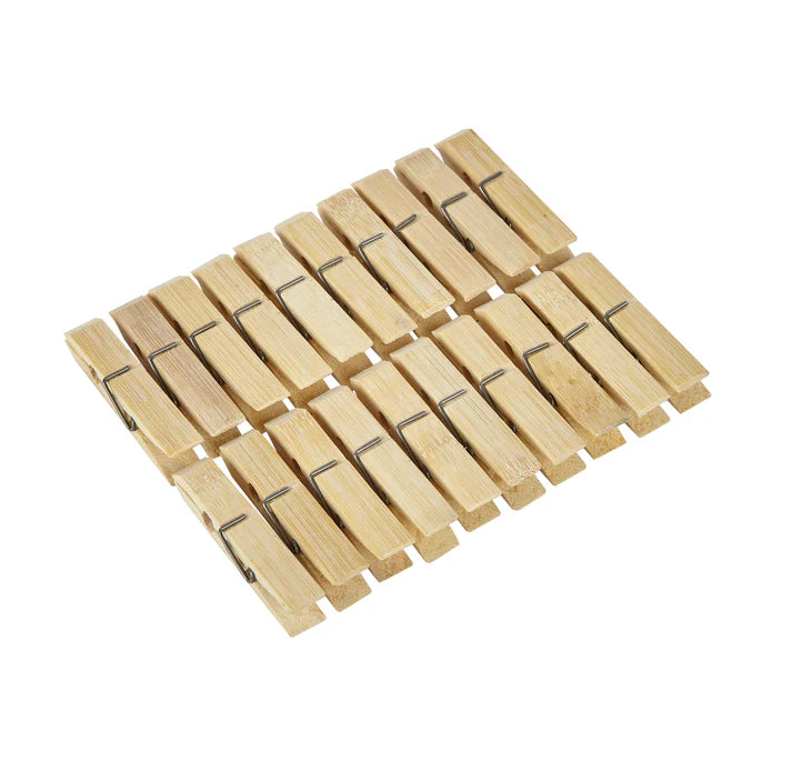 Bamboo Clothes Pegs 20 Pack