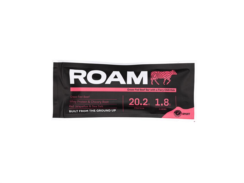 Roam Beef Bar Jalapeño Chilli 45g — grass-fed, 20g protein