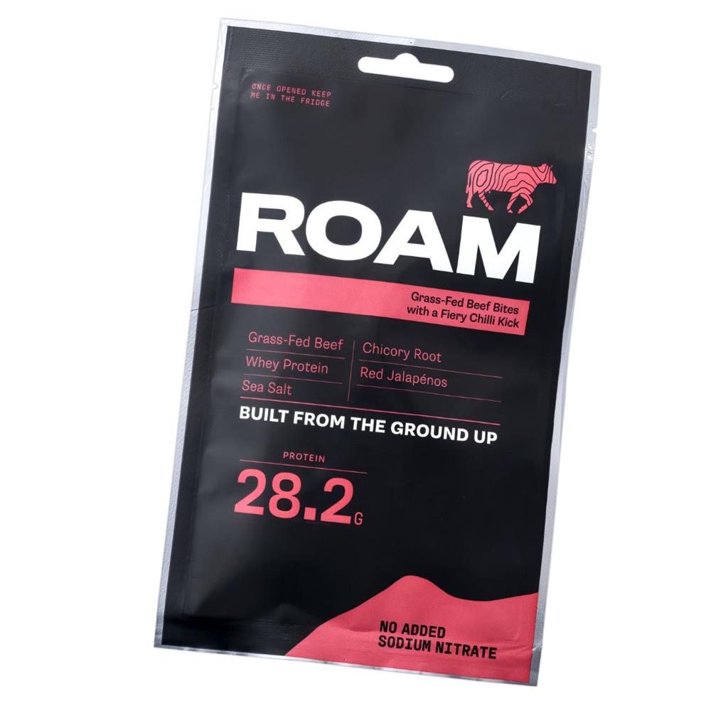 Roam Beef Bites Jalapeño Chilli 70g — grass-fed, 28g protein, resealable