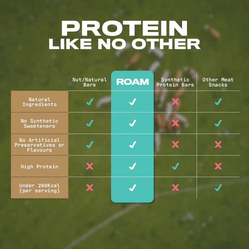 Roam Beef Bites Jalapeño Chilli 70g protein 