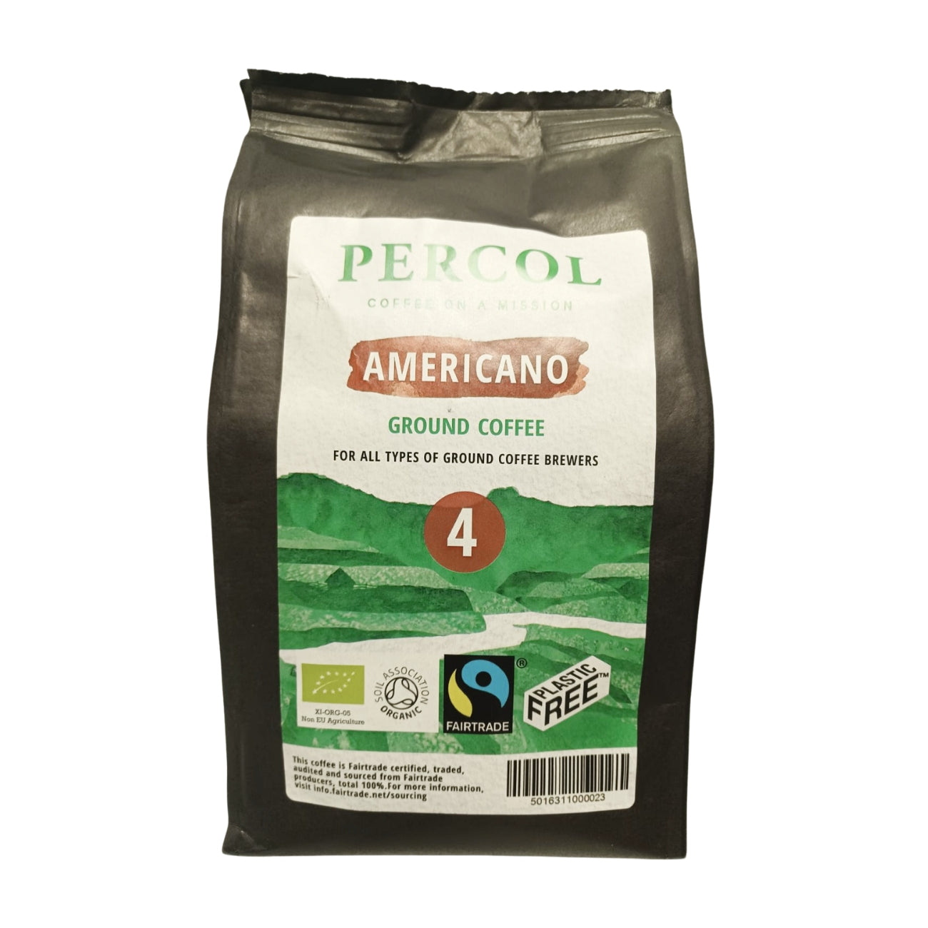 Percol Rich Americano Ground Coffee 200g front packaging