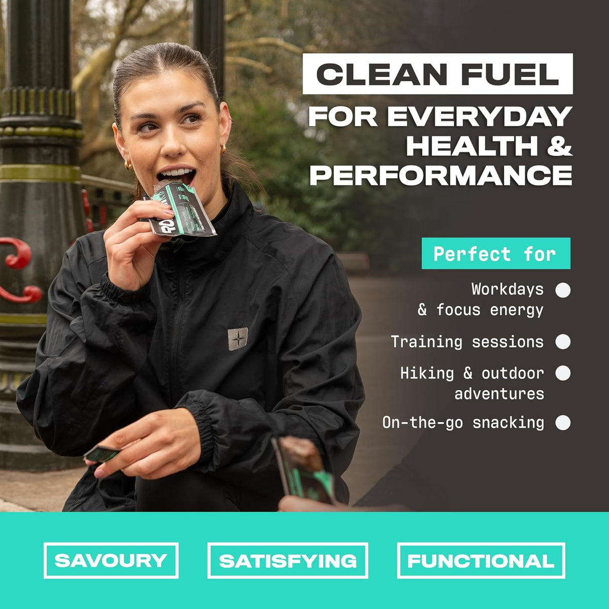 Roam Beef Bar Salt, Pepper & Porcini Mushroom 45g for everyday health & performance