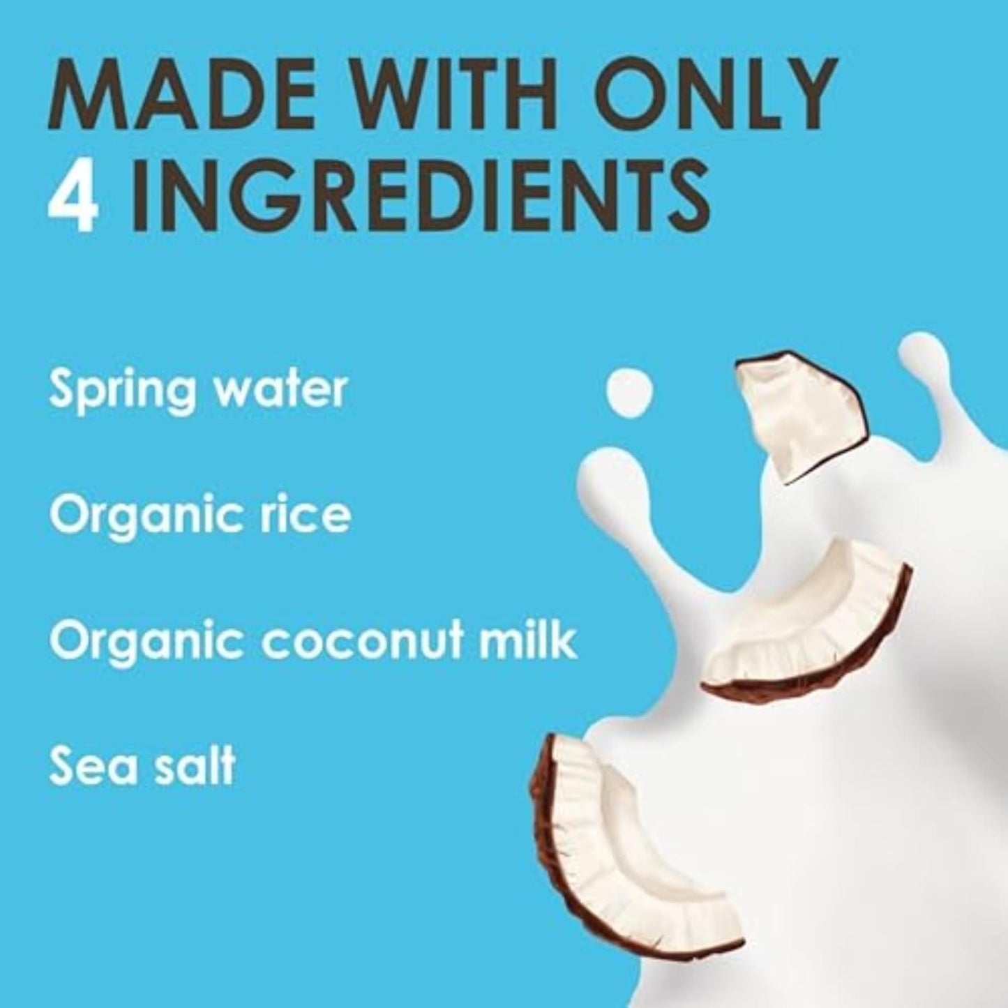 Rude Health Organic Dairy Free Coconut Drink 1000ml ingredients