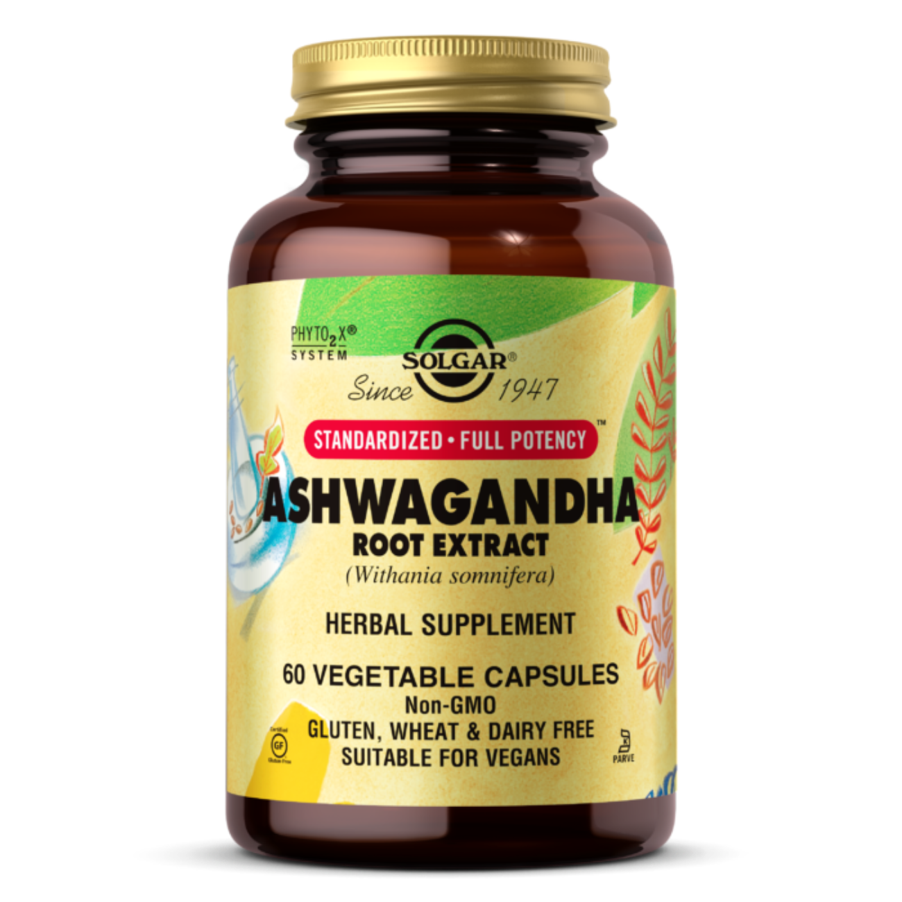Ashwagandha Root Extract - 60 Vegetable Capsules